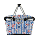 Sachi Insulated Carry Basket With Lid 49 cm
