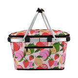 Sachi Insulated Carry Basket With Lid 49 cm