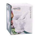 Appetito Grey Marble Mortar & Pestle 10cm
