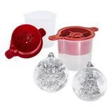 Tovolo Ornamental Ice Moulds Set 2 Tree Snowflake
