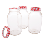 Appetito Mason Preserving Jars 1L Set 4