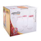 Appetito Mason Preserving Jars 1L Set 4