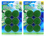 12 Blocks Xtra Kleen Toilet Deodorising Cistern Blocks Jasmine 40g