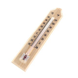 2PK Garden Greens Thermometer Wooden Accurate Weatherproof 21.5 x 4.5cm