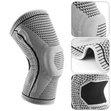 1 pair Knee Brace Knee Compression Sleeve Professional Sports Support Grey L