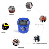 2pcs Digital LCD Electronic Golf Finger Hand Ring Row Counter Tally - White