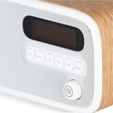 VQ Dexter DAB+ Digital FM Portable/Compact Radio Oak Home Music/Audio 3W White
