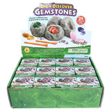 2PK Dig & Discover Gemstones Excavation Kit Dig Treasures Assorted
