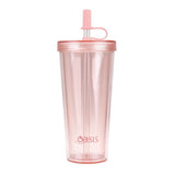 Oasis Smoothie Tumbler w/ Straw Double Wall Drink Cup BPA Free 520ml -Strawberry