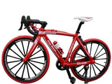 Bicycle Simulation Alloy Model Ornament Mini Bicycle Toy Gift Mountain Bike Red