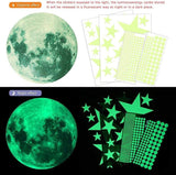 435Pcs Wall Glow In The Dark Stars & Moon Stickers Decal Kids Nursery Bed Room