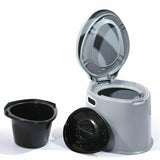 Portable Toilet Camping Potty Caravan Travel Camp Boating Tent Hiking - 6L