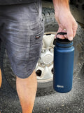 Oasis Stainless Steel Double Wall Insulated Titan Bottle 1.2L - Navy
