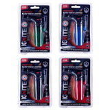1PCE Lighter Gas Blow Torch Refillable Transparent Design Home Master Assorted