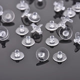 100x Large Plastic Rubber Disc Earring Backs To Secure Heavy Style Earrings AU