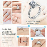 8Pcs Clear Ring Size Adjuster Set for Loose Rings 