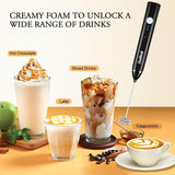 Milk Frother Dallfoll Handheld Coffee Frother Whisk 3Gear Adjustable Bulletproof