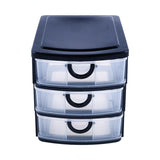 2 pieces 3 Layers Drawer Plastic Desktop Cabinet Storage Organiser Stationery