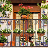 5PCS 45CM Pots Hangers for Plastic Pots 3 Prong Hanger Great for Hanging Pots