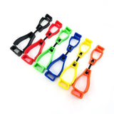 3PK Interlock Glove Clip Holder Guard Safety Carabiner Hook Work Clamp Grabber