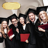 Graduation Hat Unisex Decorative Polyester Adult Graduation Tassel Cap for Bachelor Black