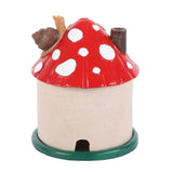 Mushroom House Resin Incense Cone Burner Holder Meditation Decor