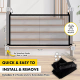 1PCE Pet Guard Gate Mesh Bite Pet Basic Resistant Doorways Stairs 76 x 182cm