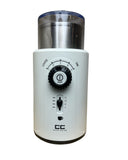 Precision Electric Coffee Grinder for Home Brew | Barista White