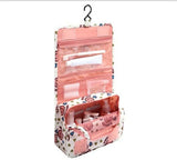 1pc Travel Cosmetic Makeup Bag Storage Bag Hanging Toiletry Organizer Pink