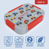 Bentgo Kids Snap & Go Lunch Box With Divider Container Trucks