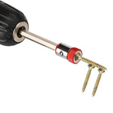 3pcs Drill Head Screwdriver Bits Strong Magnetizer Metal Magnetic Ring Red