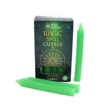 Pack of 20 Candle Magic Spell SUCCESS Candles Rituals - Green