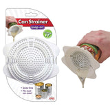 Jokari Snap On Can Strainer Mini Colander Sifter Kitchen Acessories - White
