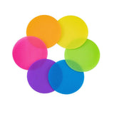 Round Carpet Marker Spot Sit Dot For Classroom Sport Easy Teach Tool Gameorange, Blue, Green, Red, Purple, Yellow30pcs