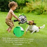 Interactive Pet Football Dog Toys Grab Tabs Outdoor Training Soccer Chew Balls