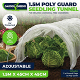 Garden Greens Seedling Tunnel Plastic Adjustable Foldable Reusable 1.5m