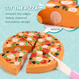 Cutting Play Food Toys for Kids Kitchen Role Play Toys with Basket Educational