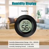 Mini LCD Display Round Digital Thermometer, Hygrometer