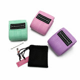 Resistance Booty Bands Set-3 Hip Circle Loop Bands Workout Exercise Guide & Bag