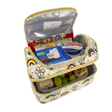 Sachi Insulated Double Decker Lunch Bag Tote Storage  Style 235 -  Busy Bees