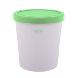 Appetito Ice Cream Tub Plastic Container Lock Storage Container Yoghurt - Green