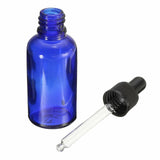 5PCS Blue Glass Liquid Dropper Reagent Eye Pipette Essential Oils Bottle Blue