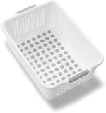 2pcs Madesmart Small Storage Basket MultiPurpose Organizer 30x20x10cm White