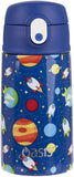 Oasis Double Wall Insulated Kids 400ml Drink Bottle Stainless Steel -Outer Space