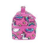 Sachi Insulated Double Decker Lunch Bag Tote Storage  Style 235 - Unicorn