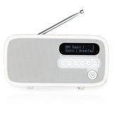 VQ Dexter DAB+ Digital FM Portable/Compact Radio Oak Home Music/Audio 3W White