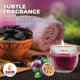 2 pcs Candle Glasslight Scented Wild Passion Fruit in Glass Jar Decorative 6.5cm