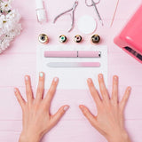 1pc Professional Glass Nail File With Case Crystal Nail File Manicure Assorted