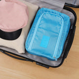 Travel Environmental Waterproof Shoe Pouch Portable Storage Bag - Dark Blue