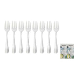8x Wiltshire Baguette Cake Fork Set Stainless Steel Serving Utensils Cutlery Kit